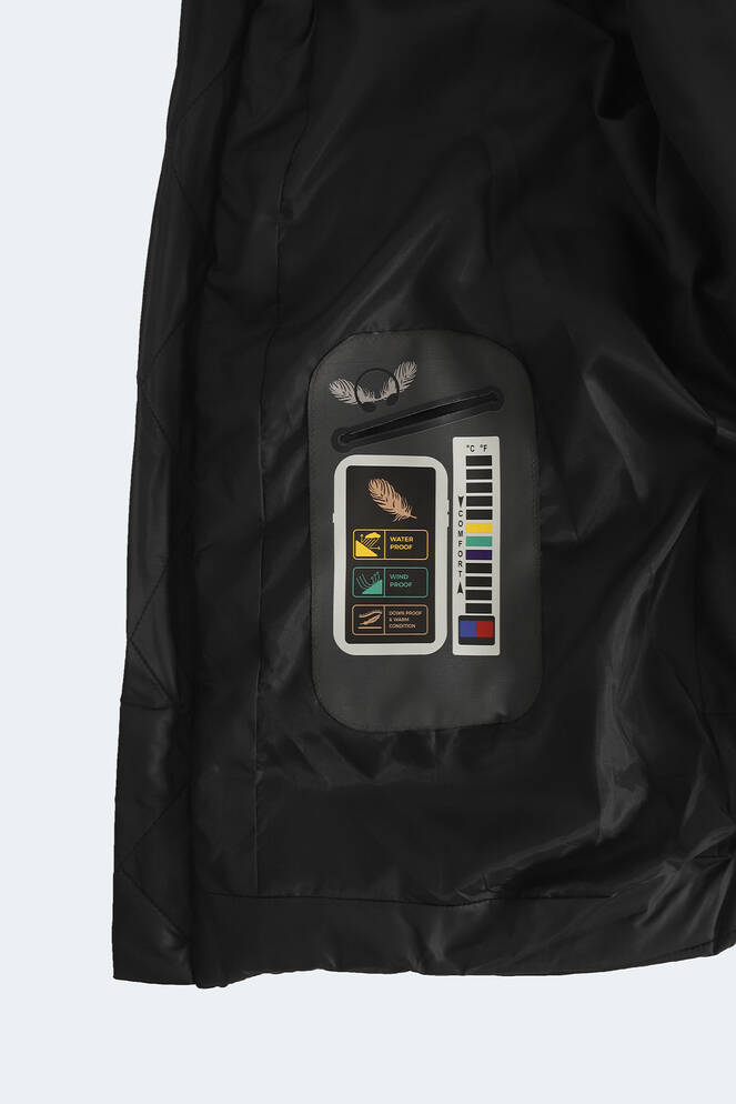 Slazenger GANEA Büyük Beden Erkek Mont & Ceket Siyah