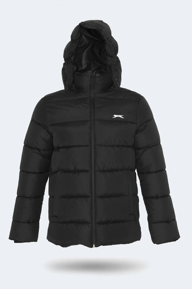 Slazenger GANEA Büyük Beden Erkek Mont & Ceket Siyah