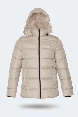 Slazenger GANEA Plus Size Men's Coat & Jacket Beige - Thumbnail