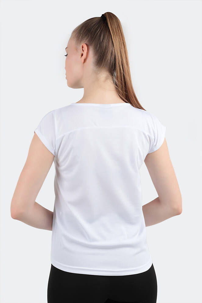 Slazenger GANIX Kadın Beyaz Tişört