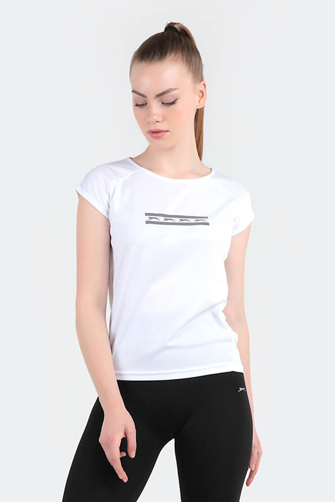 Slazenger GANIX Kadın Beyaz Tişört
