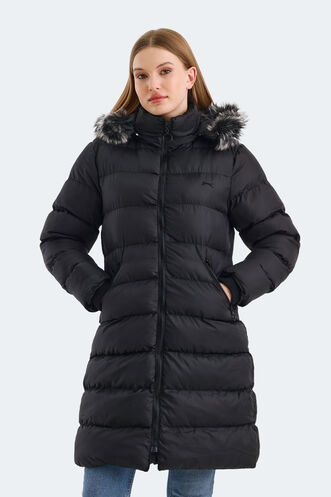 Slazenger GARLIC Women's Coat & Jacket Black - Thumbnail