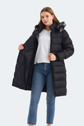 Slazenger GARLIC Women's Coat & Jacket Black - Thumbnail