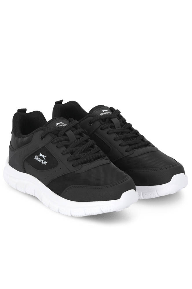 Slazenger GENFIT Erkek Büyük Beden Siyah / Beyaz Koşu & Yürüyüş Spor Ayakkabısı