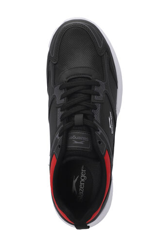 Slazenger GIMA Erkek Sneaker Ayakkabıları Siyah - Kırmızı - Thumbnail