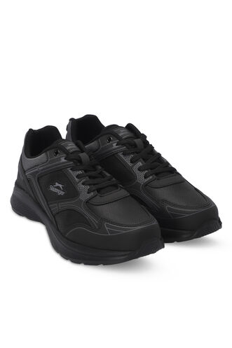 Slazenger GIMA Erkek Sneaker Ayakkabıları Siyah - Siyah - Thumbnail