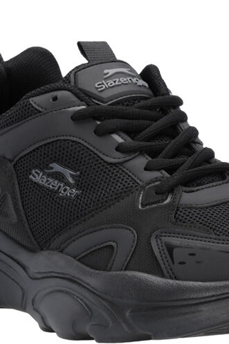 Slazenger GIZA Erkek Sneaker Ayakkabı Siyah - Siyah - Thumbnail