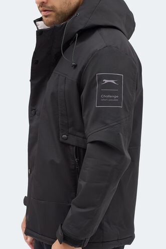 Slazenger GLOBE Erkek Siyah Mont & Kaban - Thumbnail