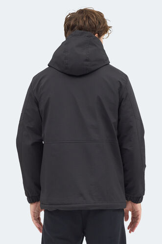 Slazenger GLOBE Erkek Siyah Mont & Kaban - Thumbnail