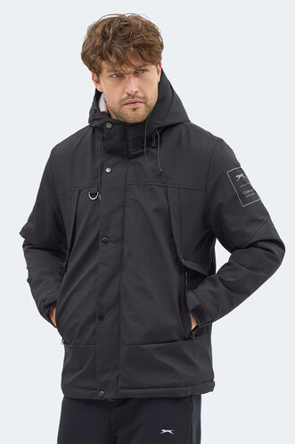 Slazenger GLOBE Erkek Siyah Mont & Kaban - Thumbnail