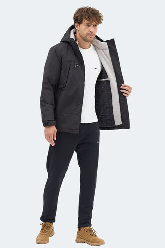 Slazenger GLOBE Erkek Siyah Mont & Kaban - Thumbnail