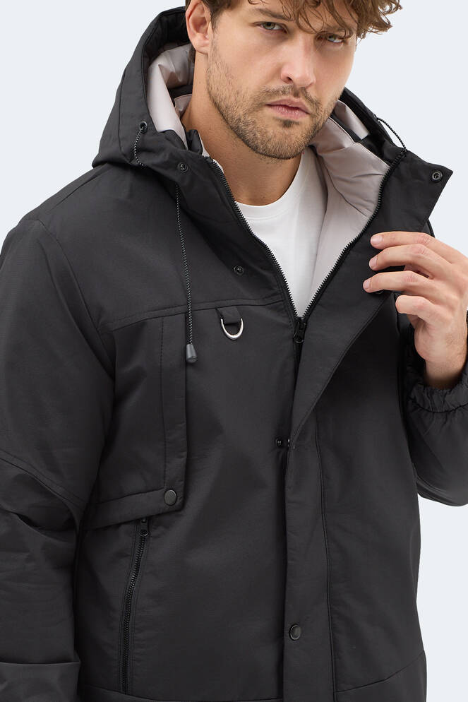 Slazenger GLOBE Erkek Siyah Mont & Kaban