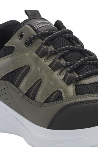 Slazenger GOAL Men's Sneaker Black - Khaki - Thumbnail