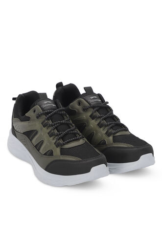 Slazenger GOAL Men's Sneaker Black - Khaki - Thumbnail