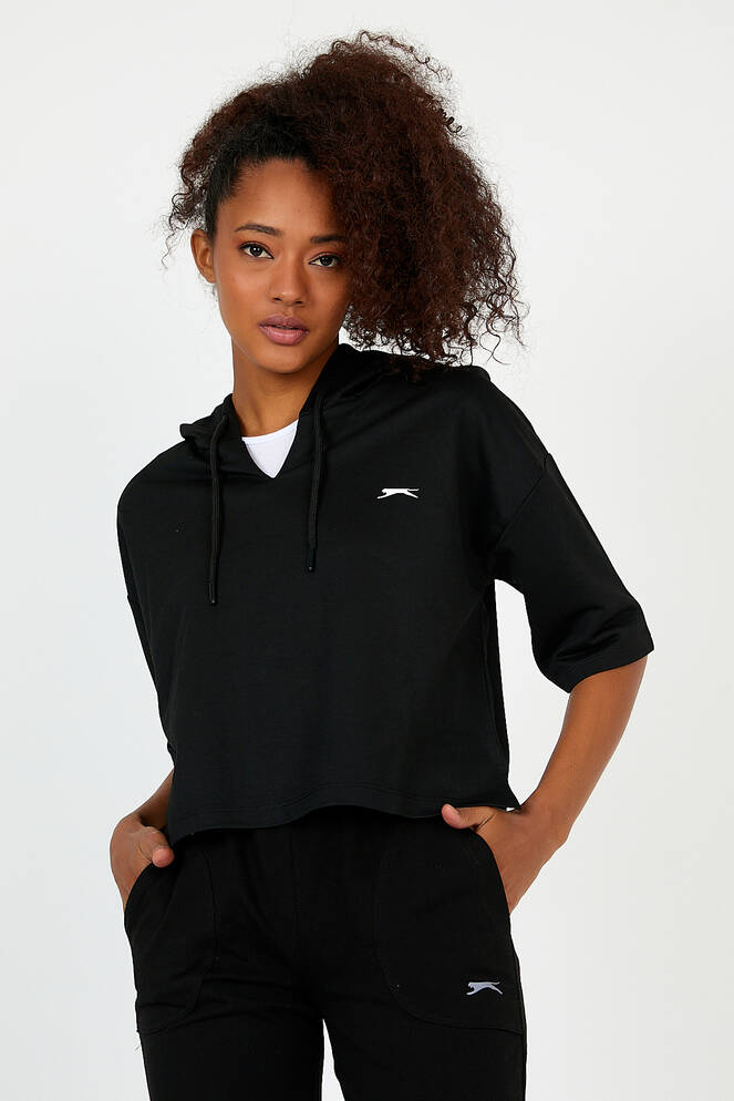 Slazenger GOLYAT Kadın Sweatshirt Siyah