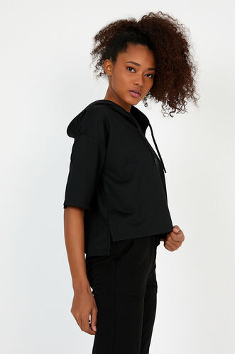 Slazenger GOLYAT Women's Sweatshirt Black - Thumbnail