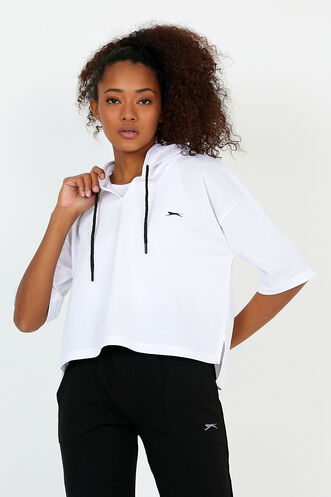 Slazenger GOLYAT Women's Sweatshirt White - Thumbnail