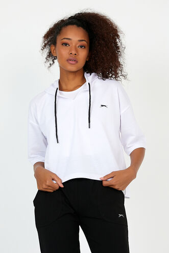 Slazenger GOLYAT Women's Sweatshirt White - Thumbnail