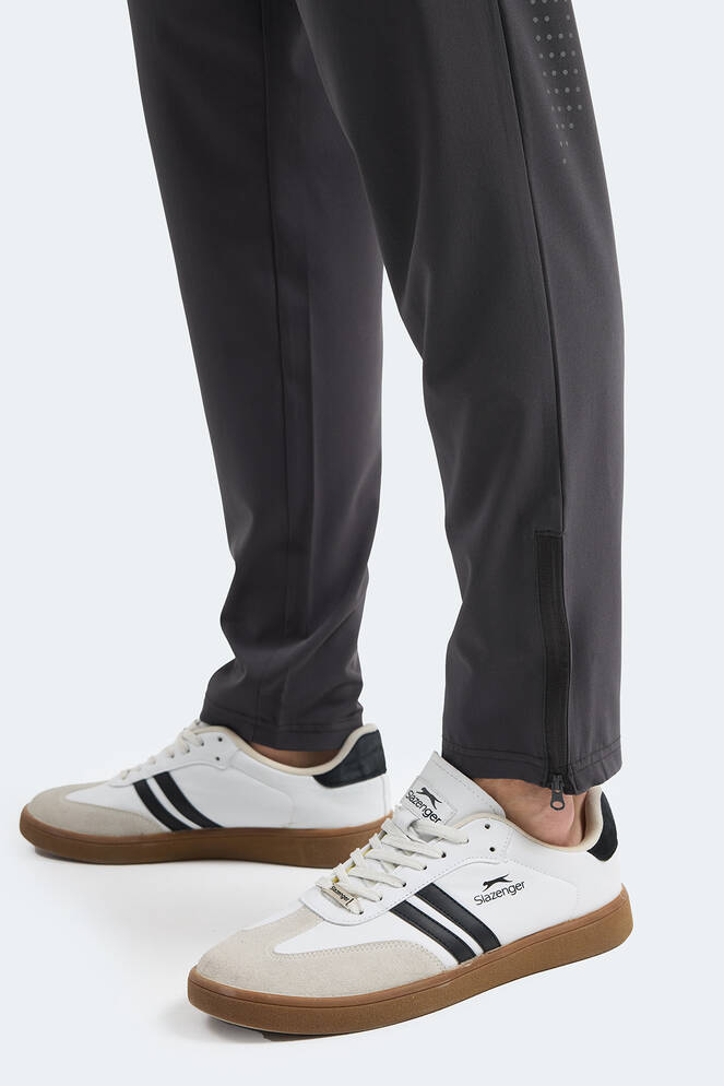 Slazenger GRIET Erkek Fermuar Cepli Koyu Gri Eşofman Altı