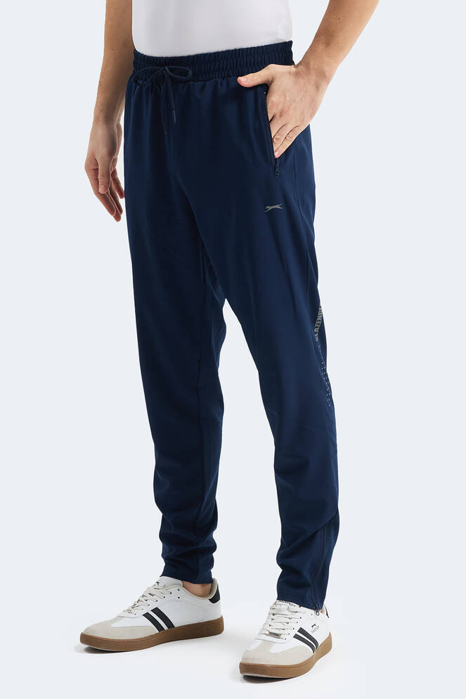 Slazenger GRIET Erkek Fermuar Cepli Lacivert Eşofman Altı