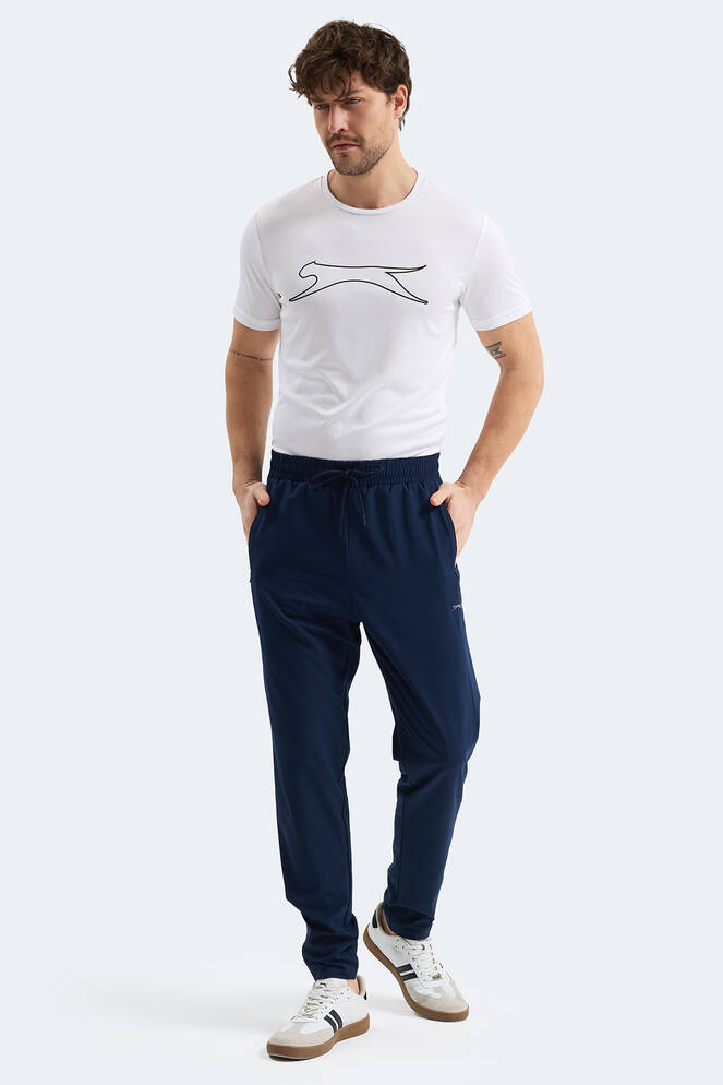 Slazenger GRIET Erkek Fermuar Cepli Lacivert Eşofman Altı