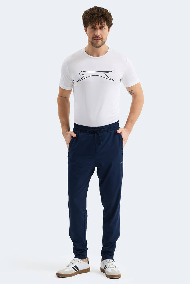 Slazenger GRIET Erkek Fermuar Cepli Lacivert Eşofman Altı