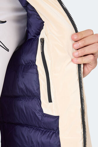 Slazenger GRIM Erkek Çıkarılabilir Kapüşonlu Bej Mont & Kaban - Thumbnail