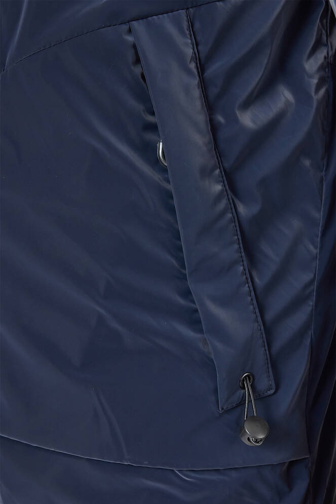 Slazenger GRIM Erkek Çıkarılabilir Kapüşonlu Lacivert Mont & Kaban