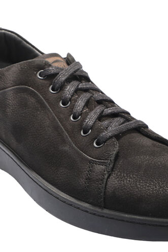 Slazenger GUIDO Sneaker Men's Shoes Black Nubuck - Thumbnail