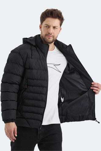 Slazenger HADI Erkek Mont & Ceket Siyah - Thumbnail