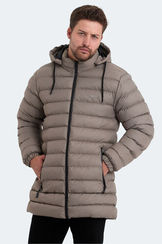 Slazenger HAIDEE Erkek Mont & Ceket Taş Gri - Thumbnail