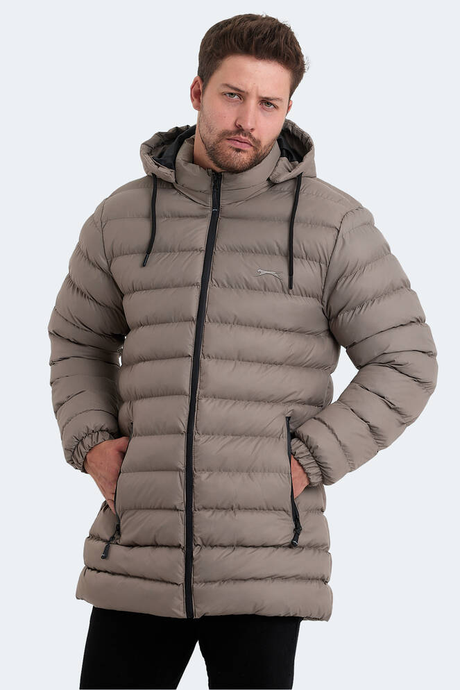 Slazenger HAIDEE Erkek Mont & Ceket Taş Gri