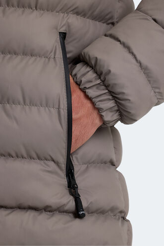 Slazenger HAIDEE Erkek Mont & Ceket Taş Gri - Thumbnail