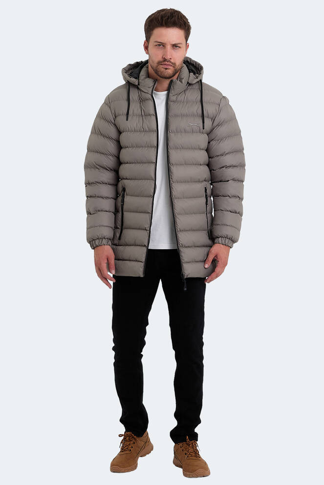 Slazenger HAIDEE Erkek Mont & Ceket Taş Gri