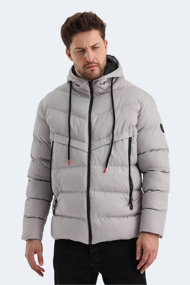 Slazenger HAIFA Men's Jacket Stone Grey