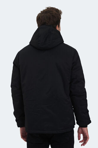 Slazenger HALDOR Erkek Mont & Ceket Siyah - Thumbnail