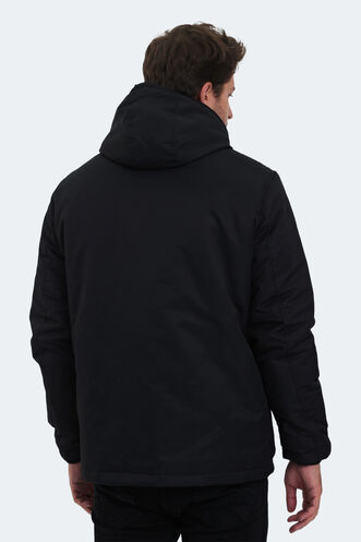 Slazenger HALLE Erkek Mont & Ceket Siyah - Thumbnail