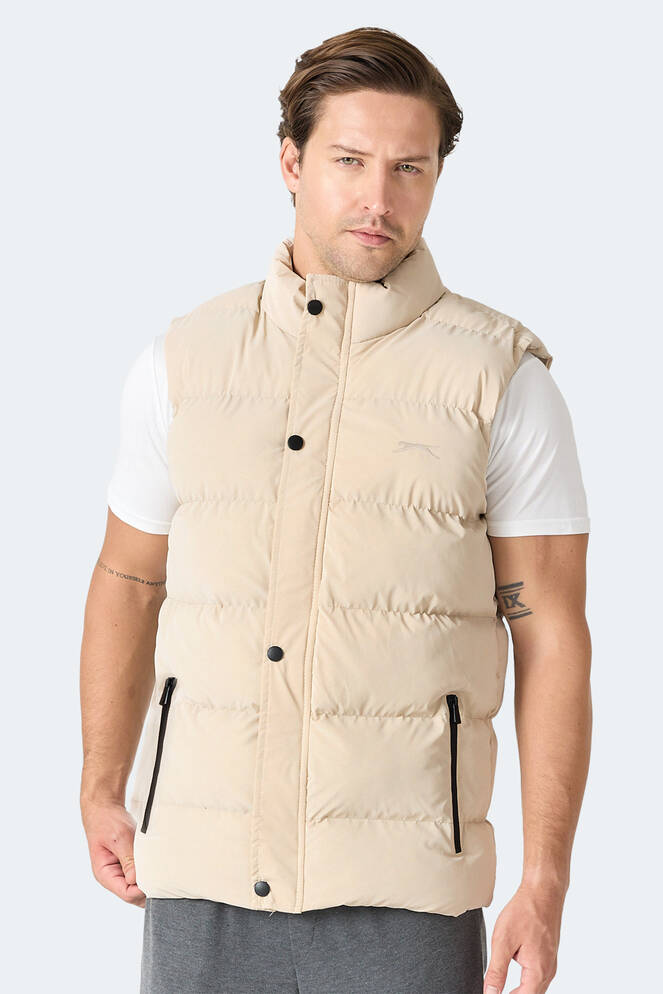 Slazenger HALOX Erkek Şişme Bej Yelek