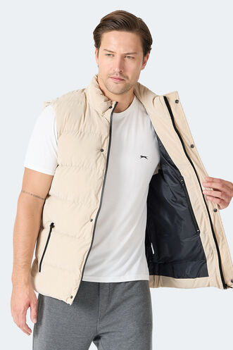 Slazenger HALOX Erkek Şişme Bej Yelek - Thumbnail