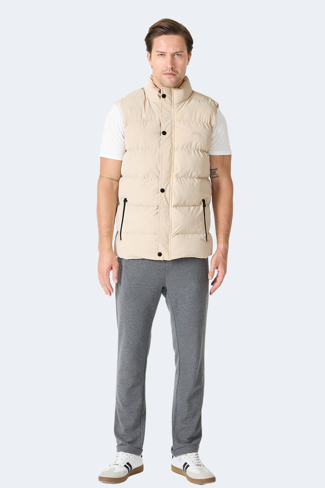 Slazenger HALOX Erkek Şişme Bej Yelek