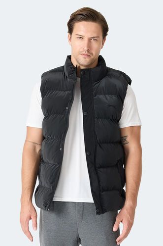 Slazenger HALOX Erkek Şişme Siyah Yelek - Thumbnail