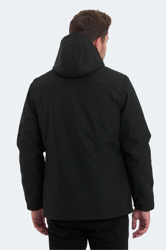 Slazenger HALSTEN Erkek Mont & Ceket Siyah - Thumbnail