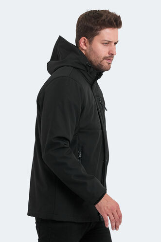 Slazenger HALSTEN Erkek Mont & Ceket Siyah - Thumbnail