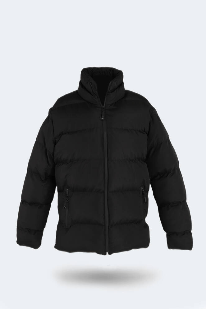 Slazenger HAMA IN Büyük Beden Erkek Şişme Siyah Mont & Kaban