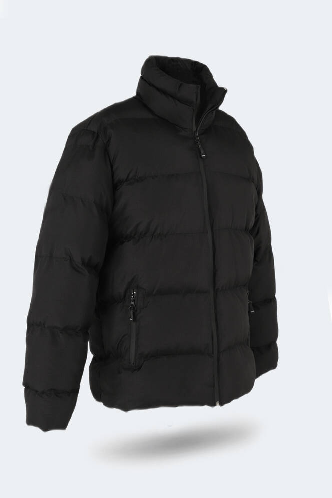 Slazenger HAMA IN Büyük Beden Erkek Şişme Siyah Mont & Kaban