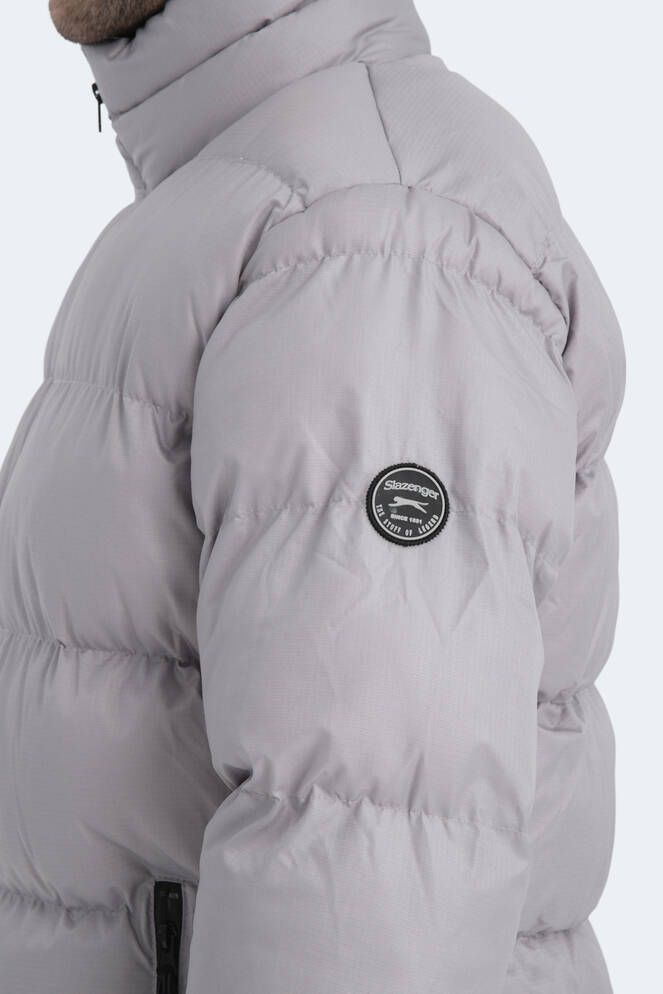 Slazenger HAMA IN Erkek Şişme Gri Mont & Kaban