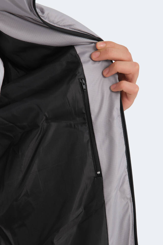 Slazenger HAMA IN Erkek Şişme Gri Mont & Kaban
