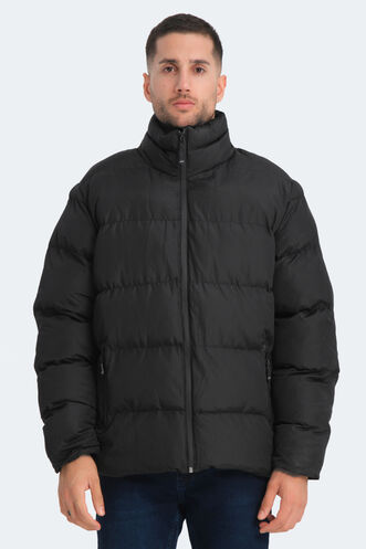 Slazenger - Slazenger HAMA IN Erkek Şişme Siyah Mont & Kaban