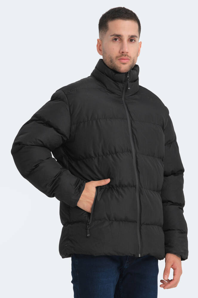 Slazenger HAMA IN Erkek Şişme Siyah Mont & Kaban