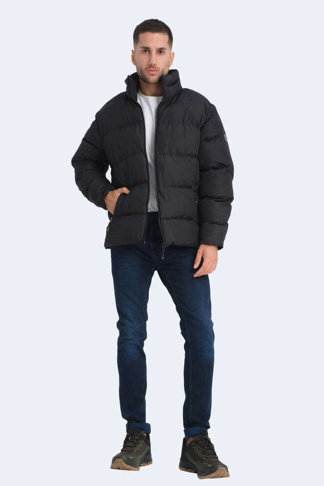 Slazenger HAMA IN Erkek Şişme Siyah Mont & Kaban